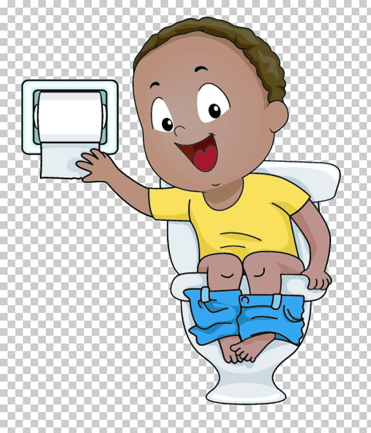 Toilet training , The boy sitting on the toilet PNG clipart.