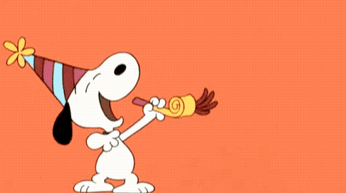 Happy Snoopy GIF by Reactions.