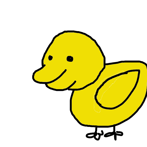 gif animation duck duckling cute nature animal yellow.