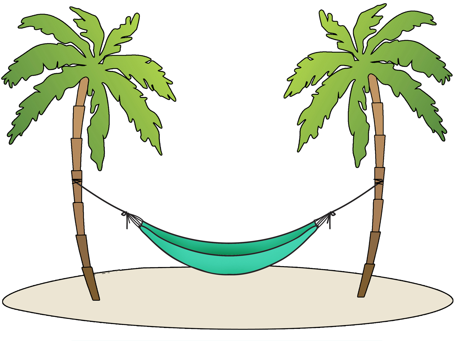 274 Hammock free clipart.