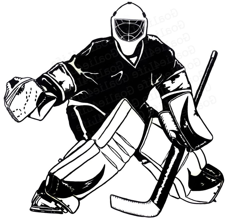 Hockey Goalie Sketch at PaintingValley.com.