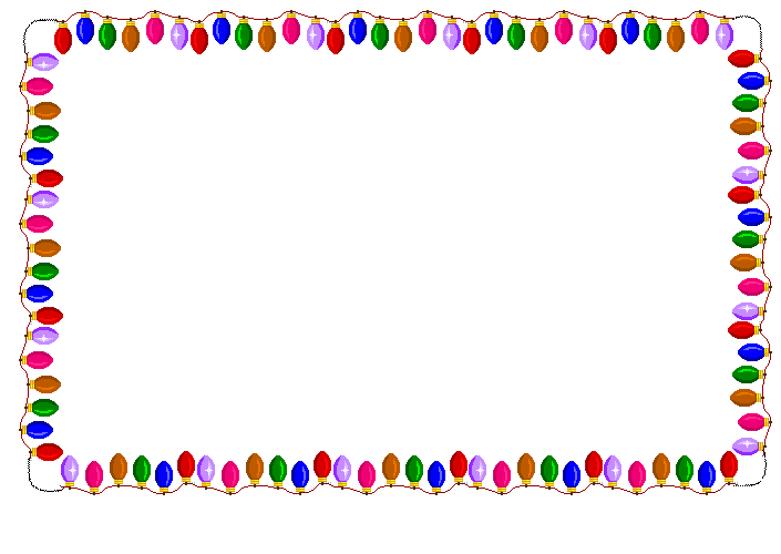 Blinking Christmas Light Border HTML.