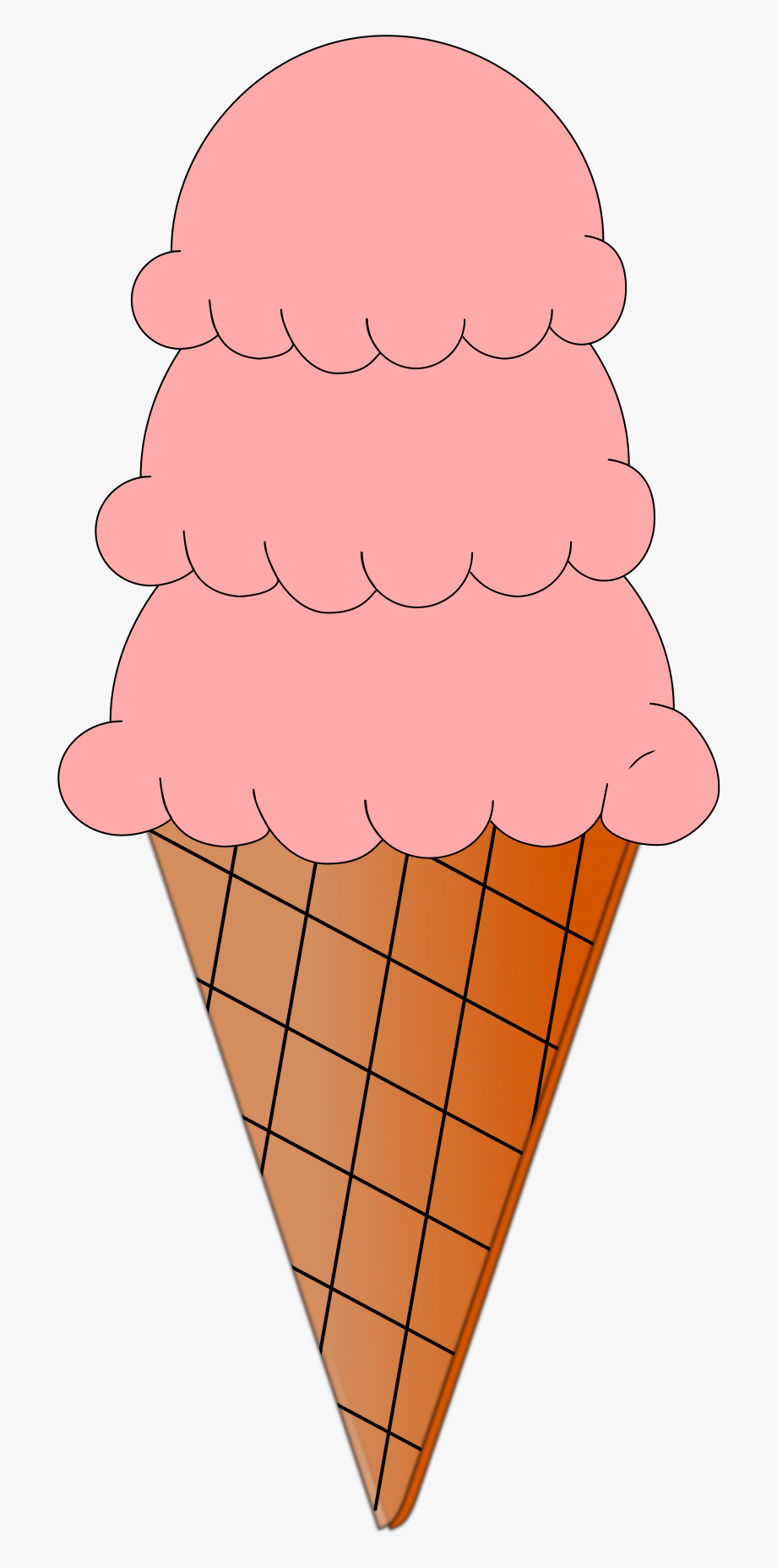 Clipart Ice Cream And Sugar Cone Animation.