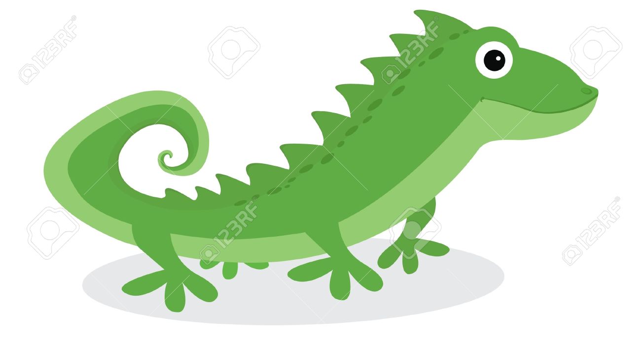 Animated Iguana Clipart.