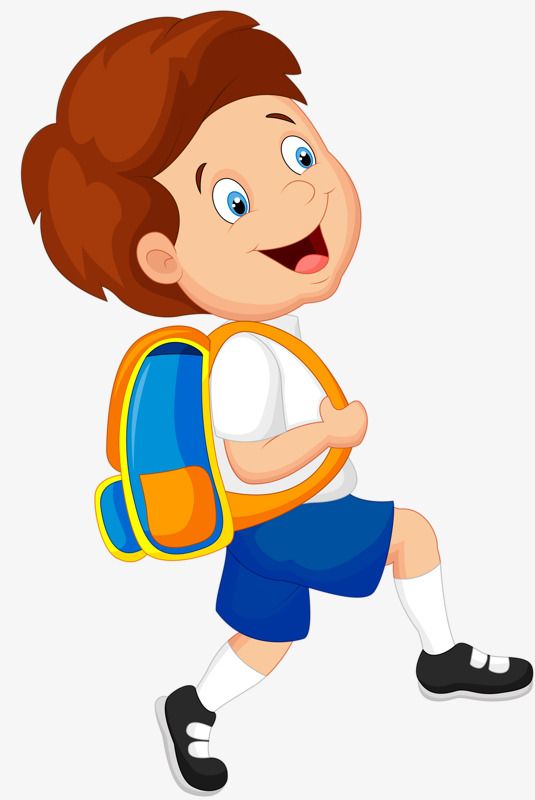 Boy Carrying A Bag, Bag Clipart, Boy Clipart, School Bag PNG.
