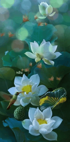 Animated Lotus Flower GIFs.
