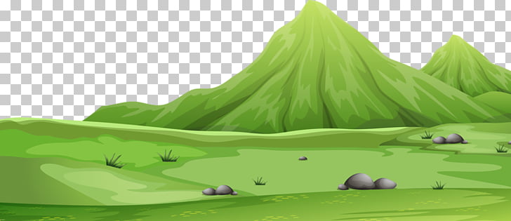 Landscape Computer file, Vast mountain, green mountain.