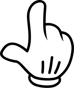 1799 clipart hand pointing finger.