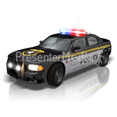 Police Car Lights.