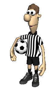 Animated referee clipart.