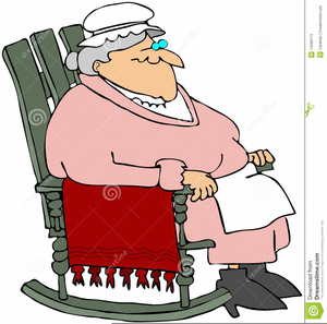 Grandma Rocking Chair Clipart.