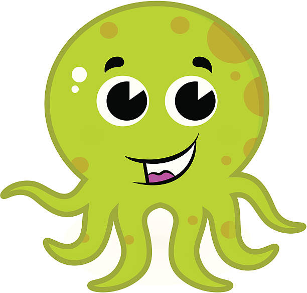 Clip Art Of Animated Sea Creatures Illustrations, Royalty.