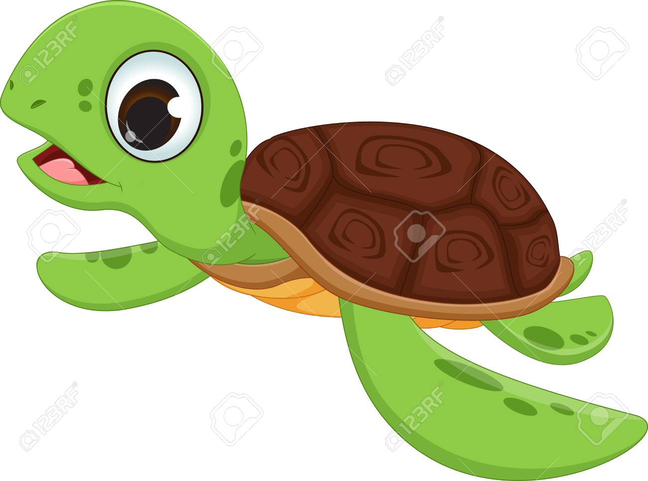 Cartoon Sea Turtle Free Download Clip Art.