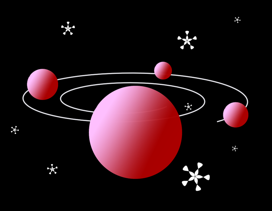 Solar System Background clipart.