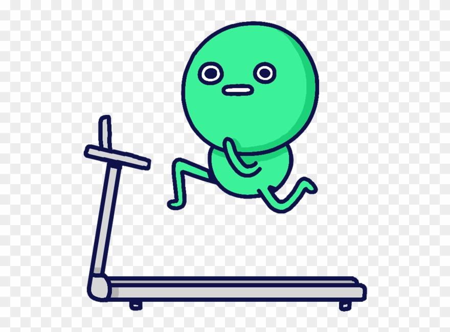 Sports Treadmill Workingout Transparent Sticker Animated.