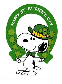 Snoopy St Patricks Day Clipart.