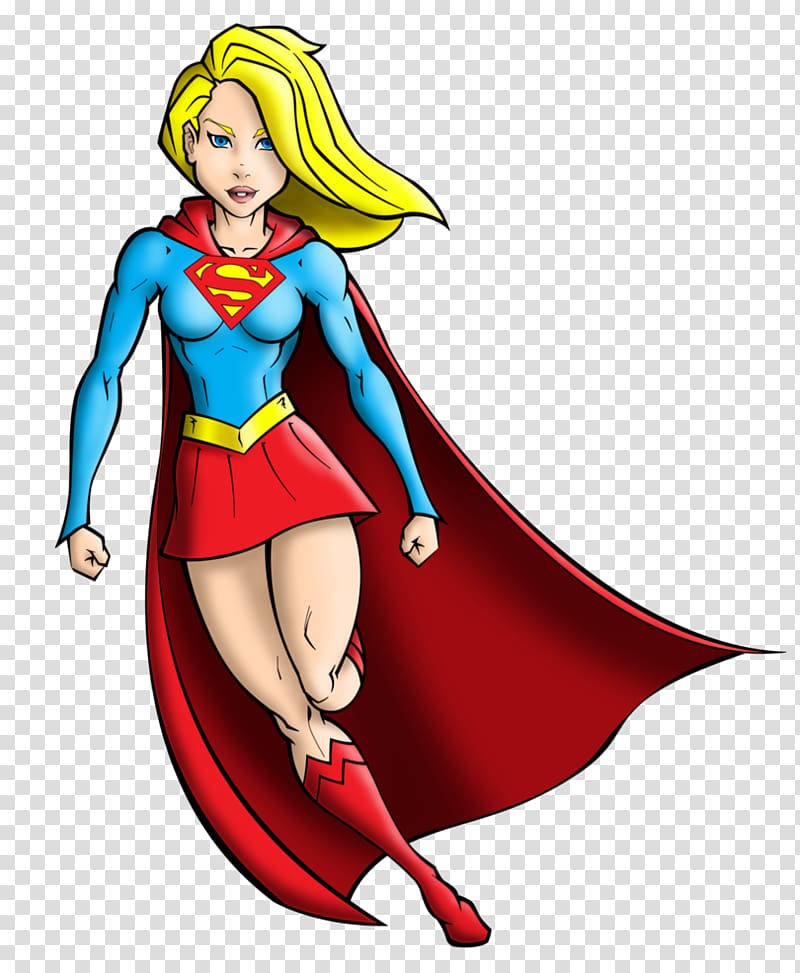 Supergirl Superwoman Cartoon Comics , Super Girl transparent.