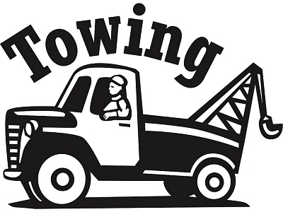 410 Tow Truck free clipart.