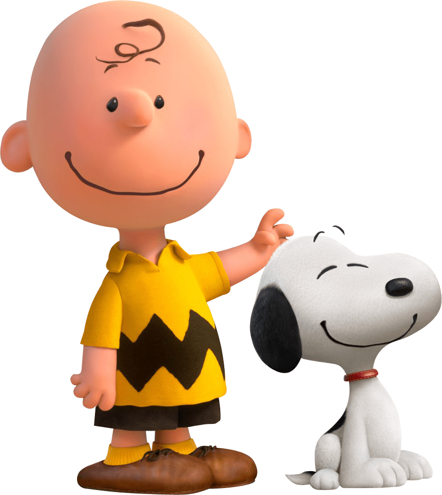Charlie Brown and Snoopy transparent PNG.