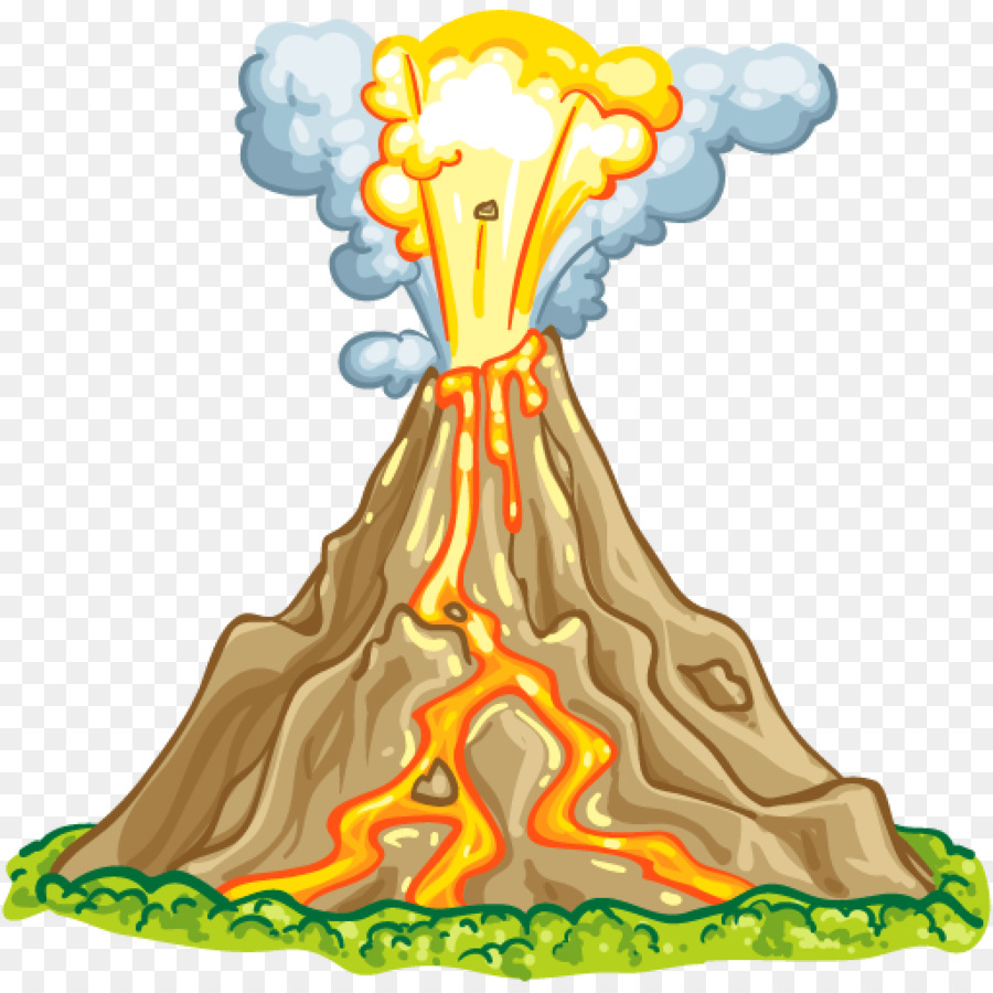 Volcano Cartoon clipart.