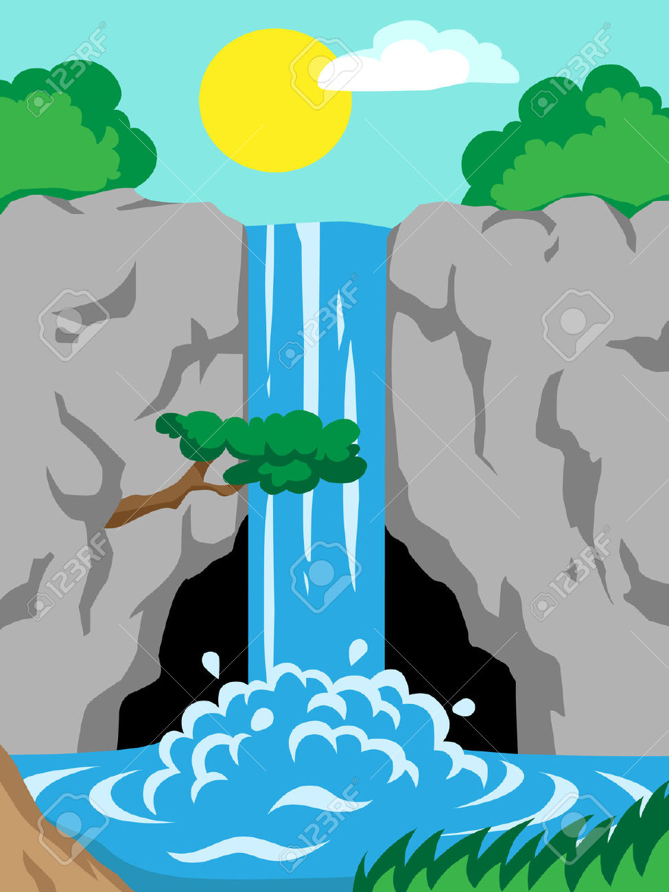 Animation Transparent Png Clipart Animated Waterfall Cartoon Gif My Xxx Hot Girl