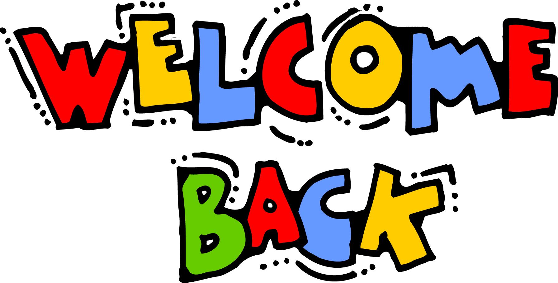 1053 Welcome Back free clipart.