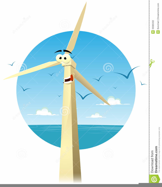 Animated Clipart Wind Turbine.