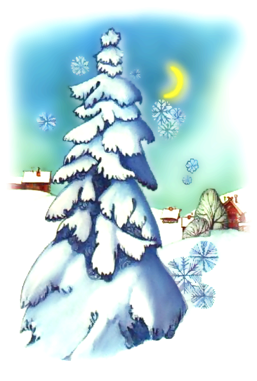 Free Christmas Scenes Clipart.