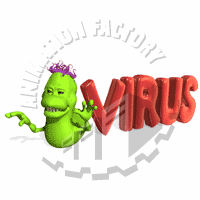 Computer Virus Worm Image.