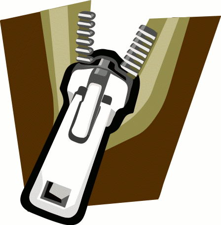 Animated Zipper Clipart.
