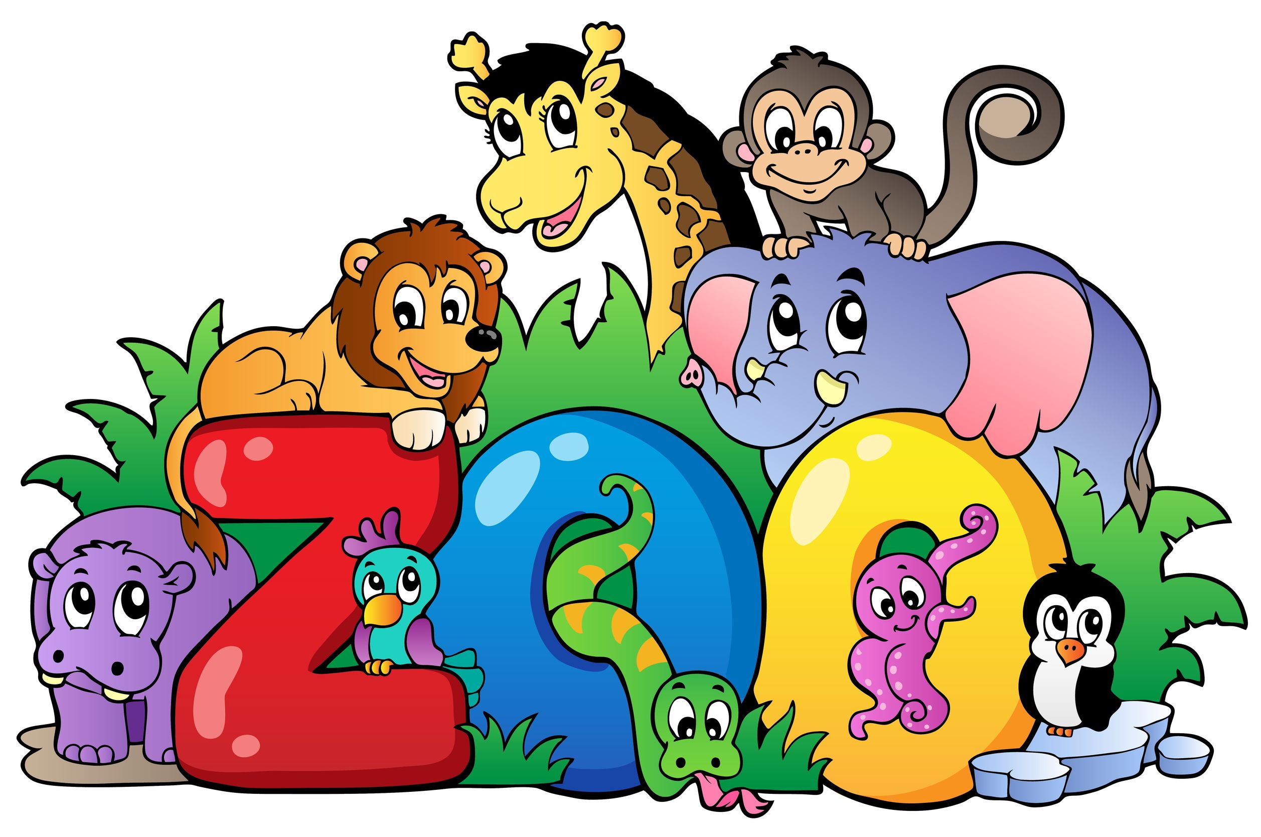 Cartoon Zoo Animals Clipart at GetDrawings.com.