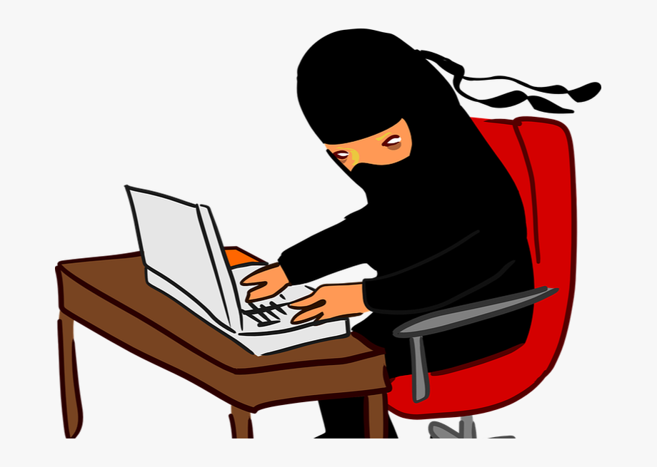 Typing Clipart Animated Person.