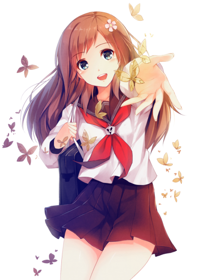 Anime Girl Icon Clipart.