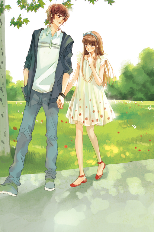 anime couple holding hands tumblr.