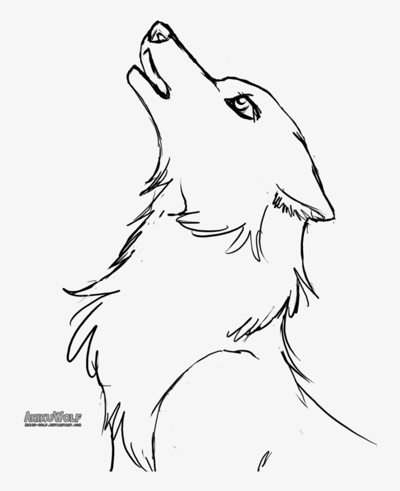 alpha wolf drawing