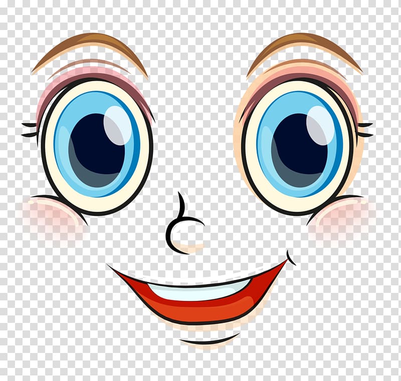 Face Emoticon Smiley Drawing , eyes transparent background.