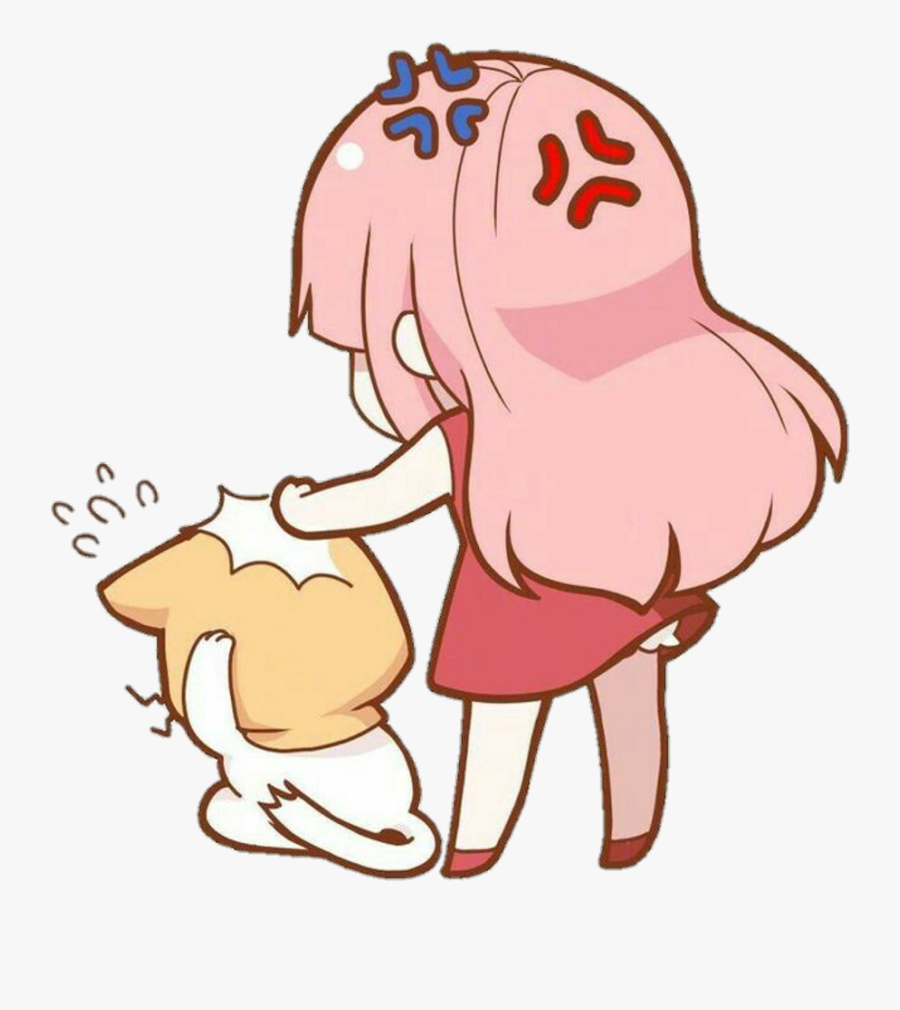 Anime Kawaii Pink Pinkhair Animegirl Girl Cat Neko.
