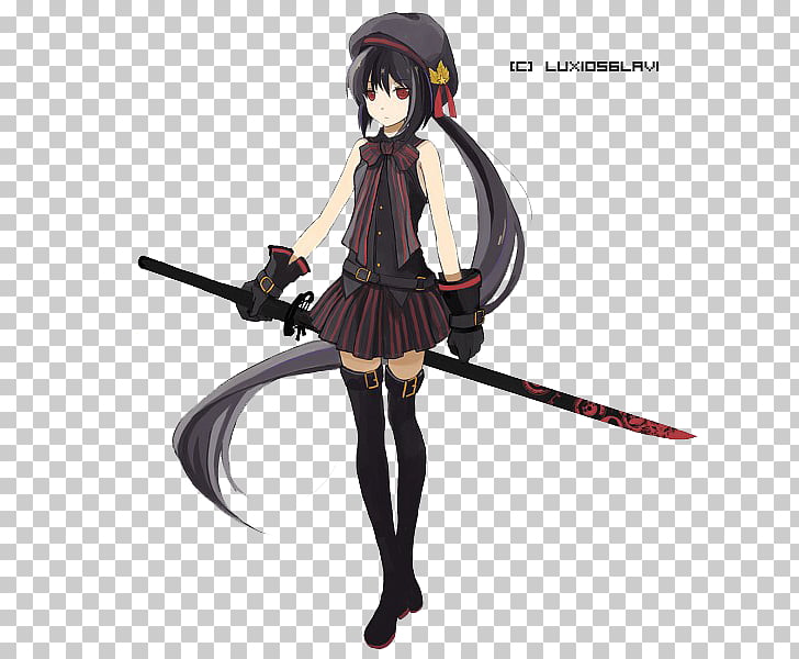Anime Sword Art Magical girl, Anime PNG clipart.