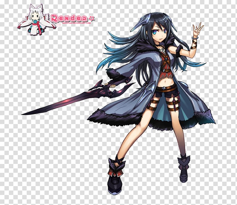 Anime Sword Female, Anime transparent background PNG clipart.
