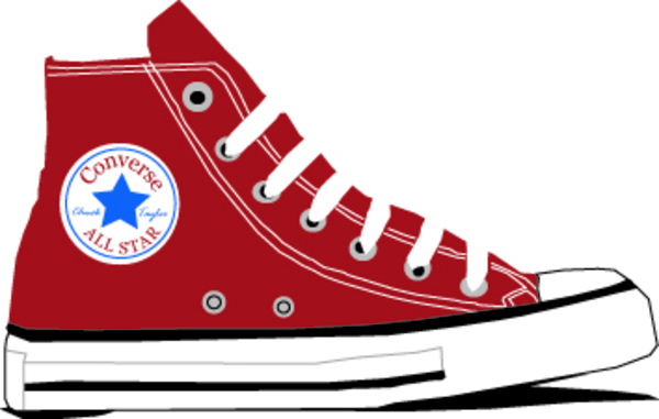 Red Tennis Shoes Clipart.