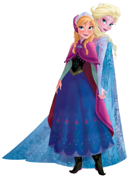 Frozen: Ana and Elsa Clip Art..