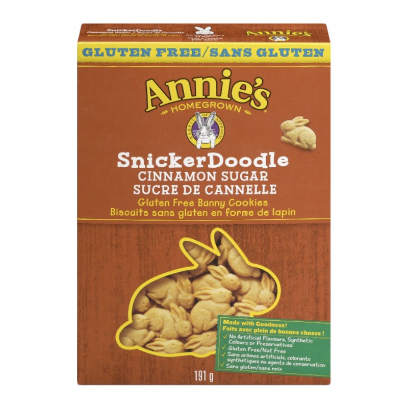 Annie\'s SnickerDoodle Bunny Cookies.