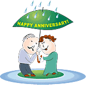 Funny happy anniversary clipart.