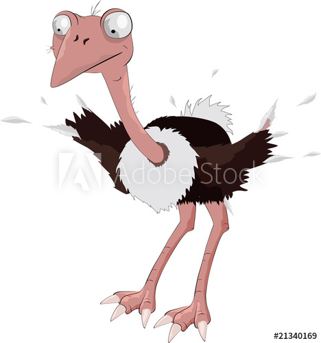 Ostrich from a mum\'s fairy tale.