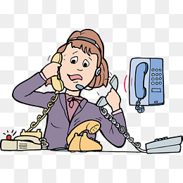 Answering Phone Clipart.