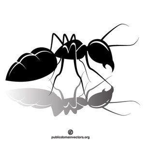 Ant vector clip art image #publicdomain #vectorgraphics.
