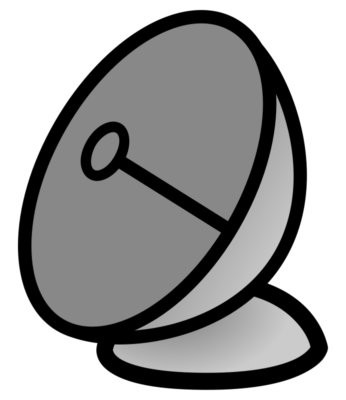 Free Clipart: Parabolic antenna 1.