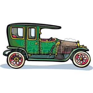 Old car clipart. Royalty.