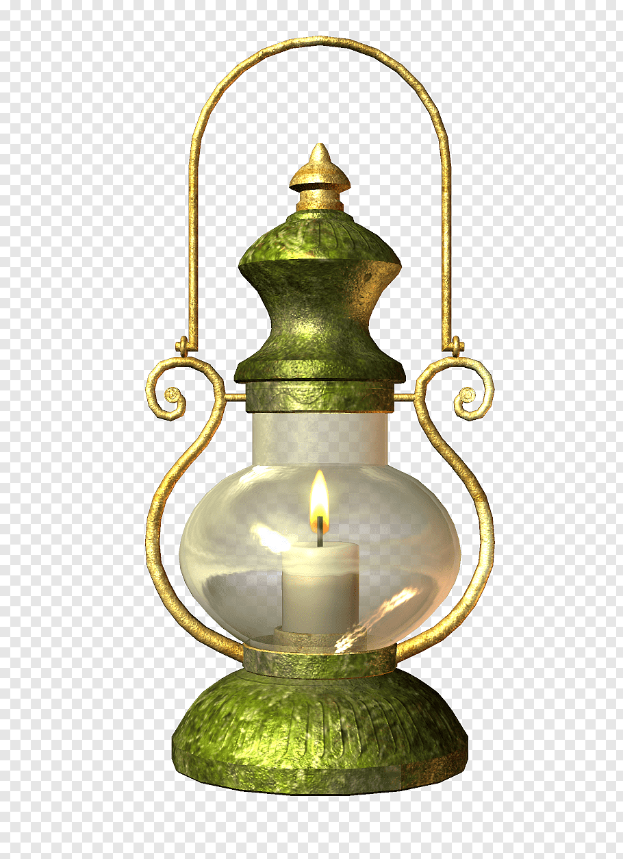 Green lamp, Light Lantern Oil lamp, Oil lamps free png.