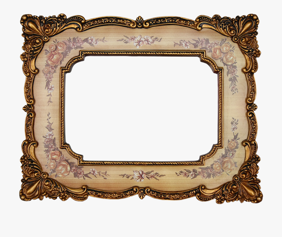 Antique Picture Frame Png.